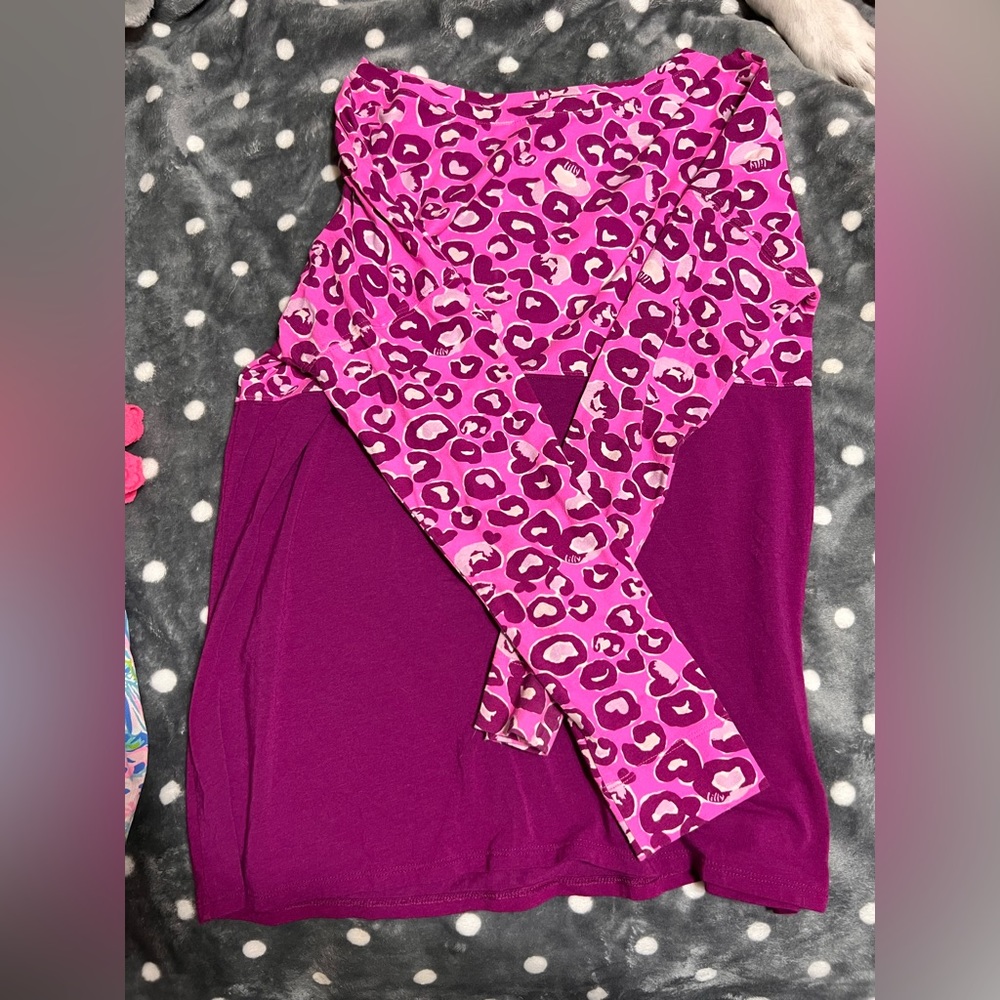 Lilly Pulitzer Finn Top Mandavilla Pink Don’t Be a Cheetah